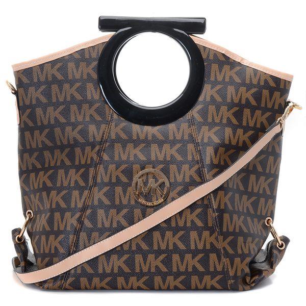 michael kors signatur mk logo koblinger brun Engrosprisen Lav ozirn